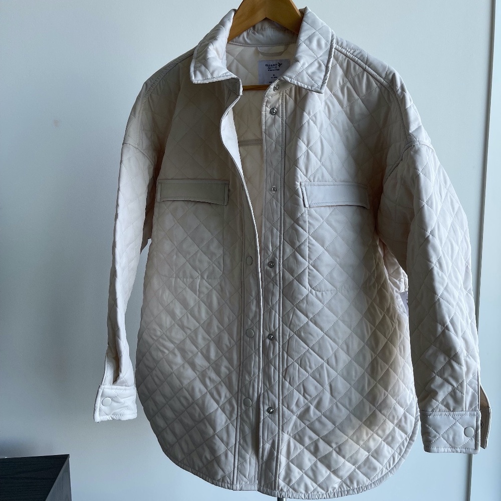 NWT Old Navy Quilted Active Stretchtech Shacket size Medium